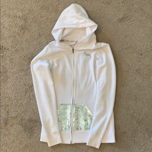 Victoria’s Secret Pink zip hooded jacket